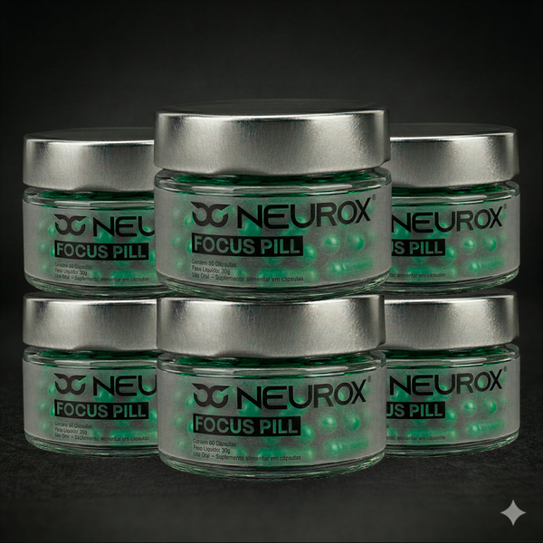 COMBO 6 NEUROX FOCUS PILL + FRETE GRÁTIS